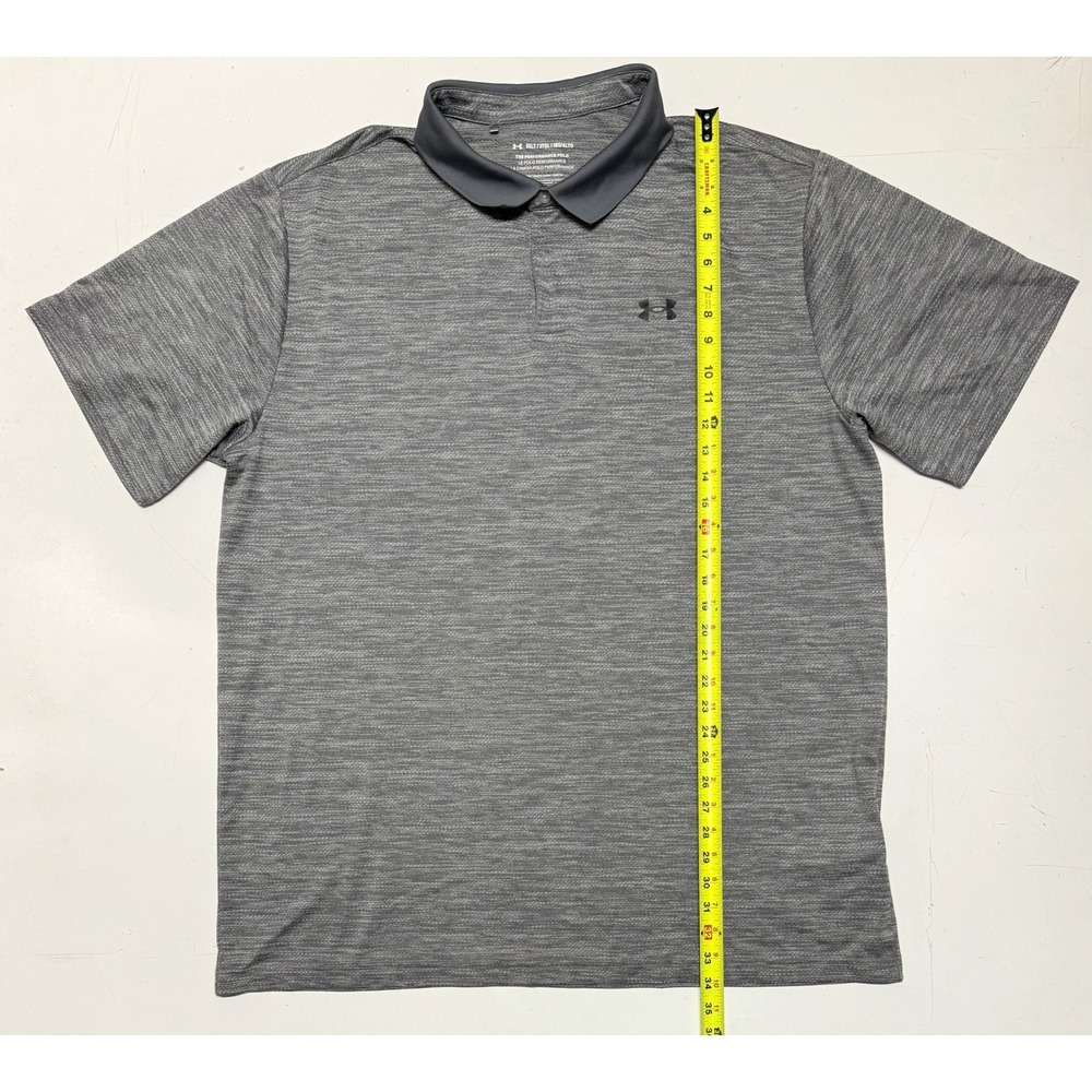 Under Armour Mens Golf Shirt Gray Heathered The Performance Polo Size 3XLT
